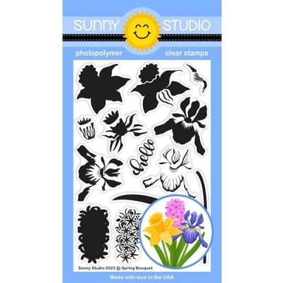 Sunny Studio Clear Stamps - Spring Bouquet